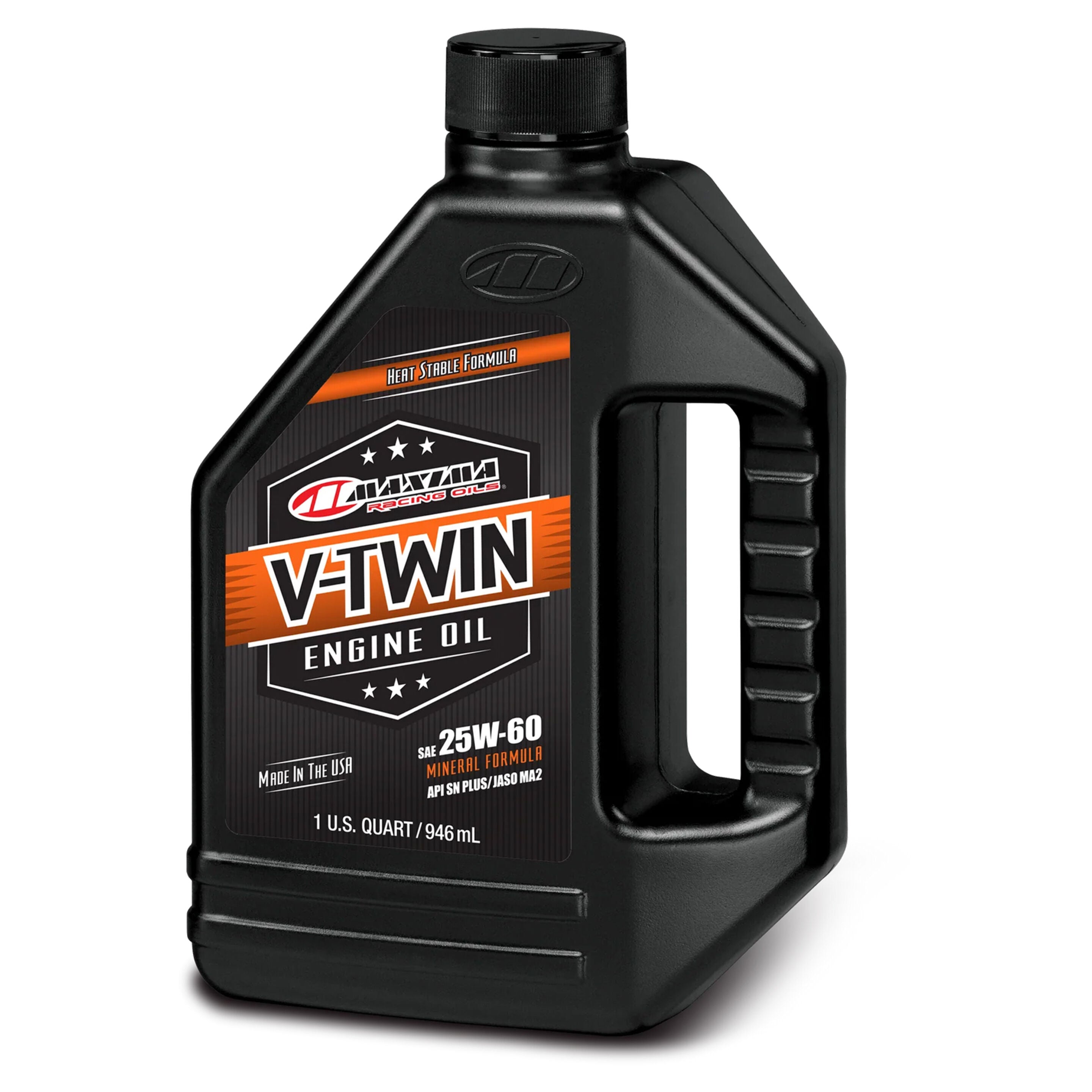 Maxima Racing Oils V-Twin 25W60 Mineral 4 Stroke Oil 1L