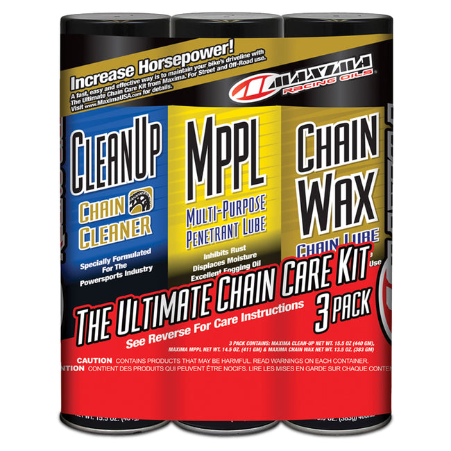 Maxima Racing Oils Chain Wax Ultimate Chain Care Combo Pack - 3 Pack Hover Image