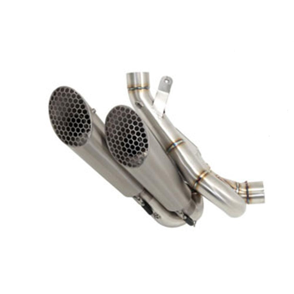 ARROW 71204PR Silencer Set : PRO-RACE Titanium with Non Catalyzed Stainless Link Pipes