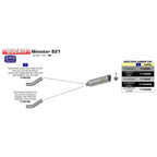 ARROW 71451MI [RAS]: LINK PIPE N-C Stainless steel R #71768 - DU DIAVEL 11>16