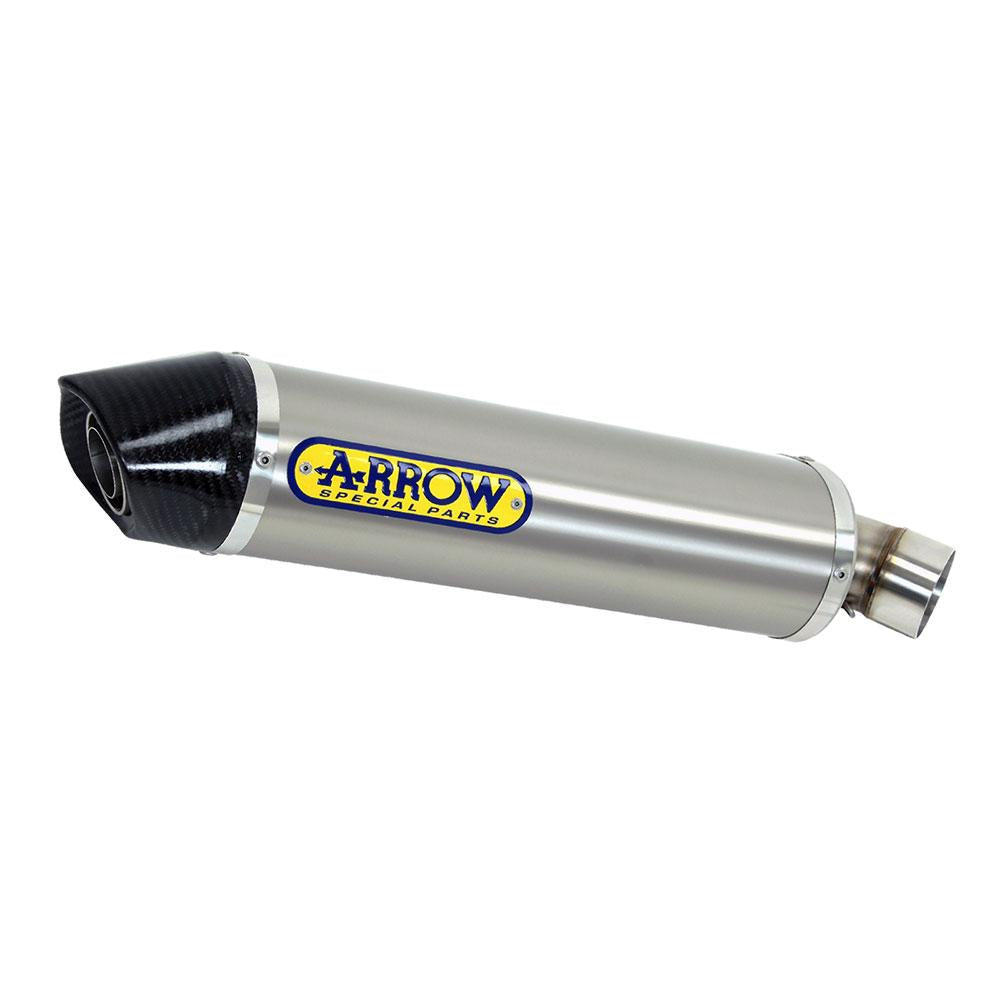 ARROW 71712AK Silencer - INDY-RACE Aluminium Silver with Carbon End Cap