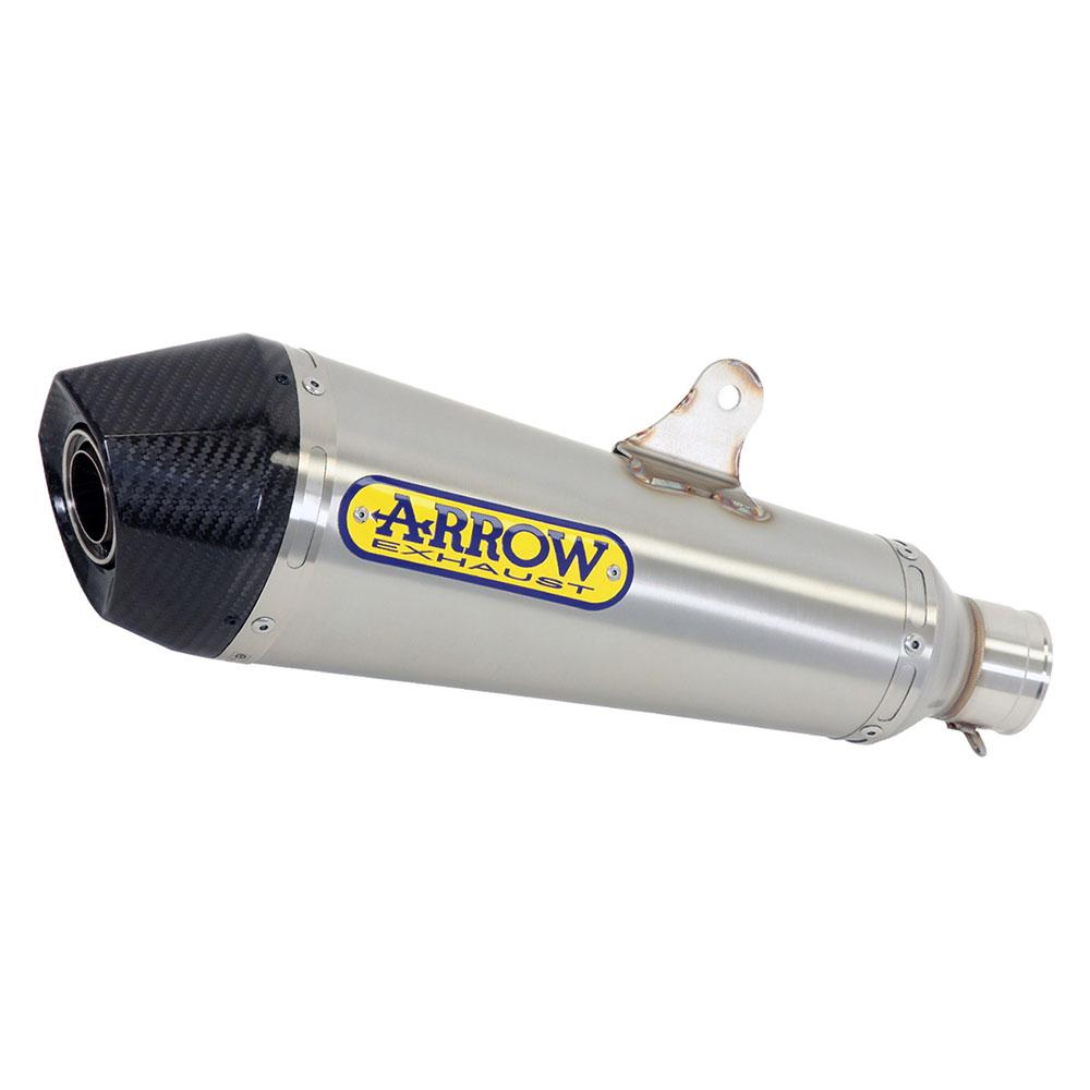 ARROW 71874XKI Silencer - X-KONE Nichrom Silver with Carbon End Cap