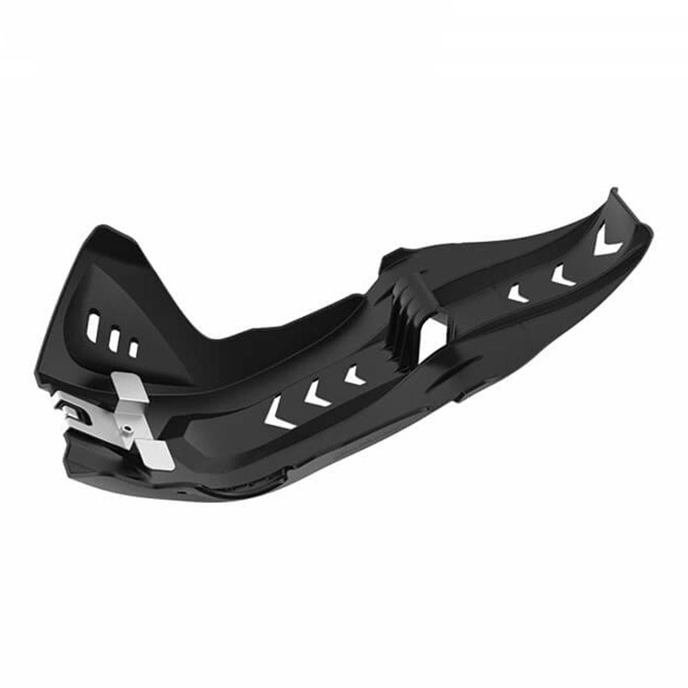 POLISPORT FORTRESS SKID PLATE W/LINKAGE GUARD KTM/HUSQVARNA - BLACK (75-846-91K)