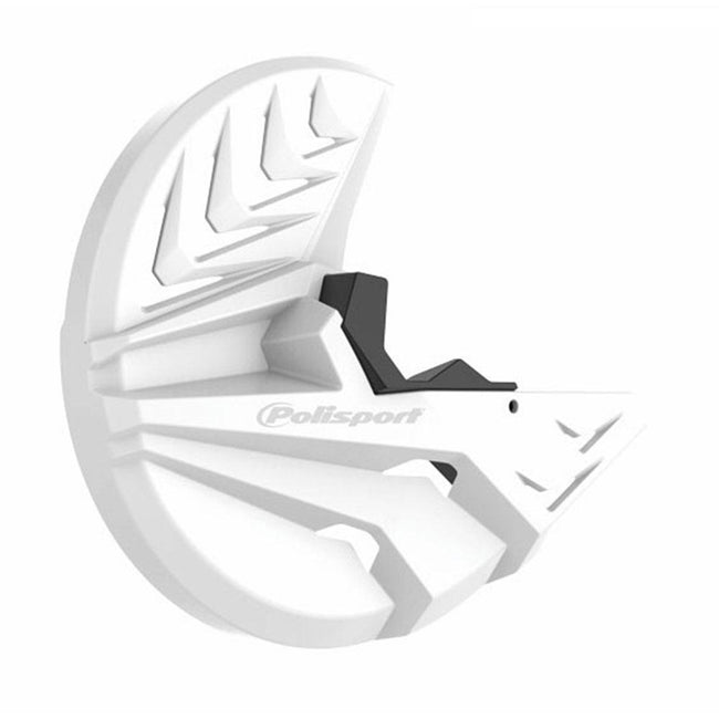 POLISPORT DISC + BOTTOM FORK PROTECTOR HONDA CRF250R/450R 10-14 - WHITE Hover Image