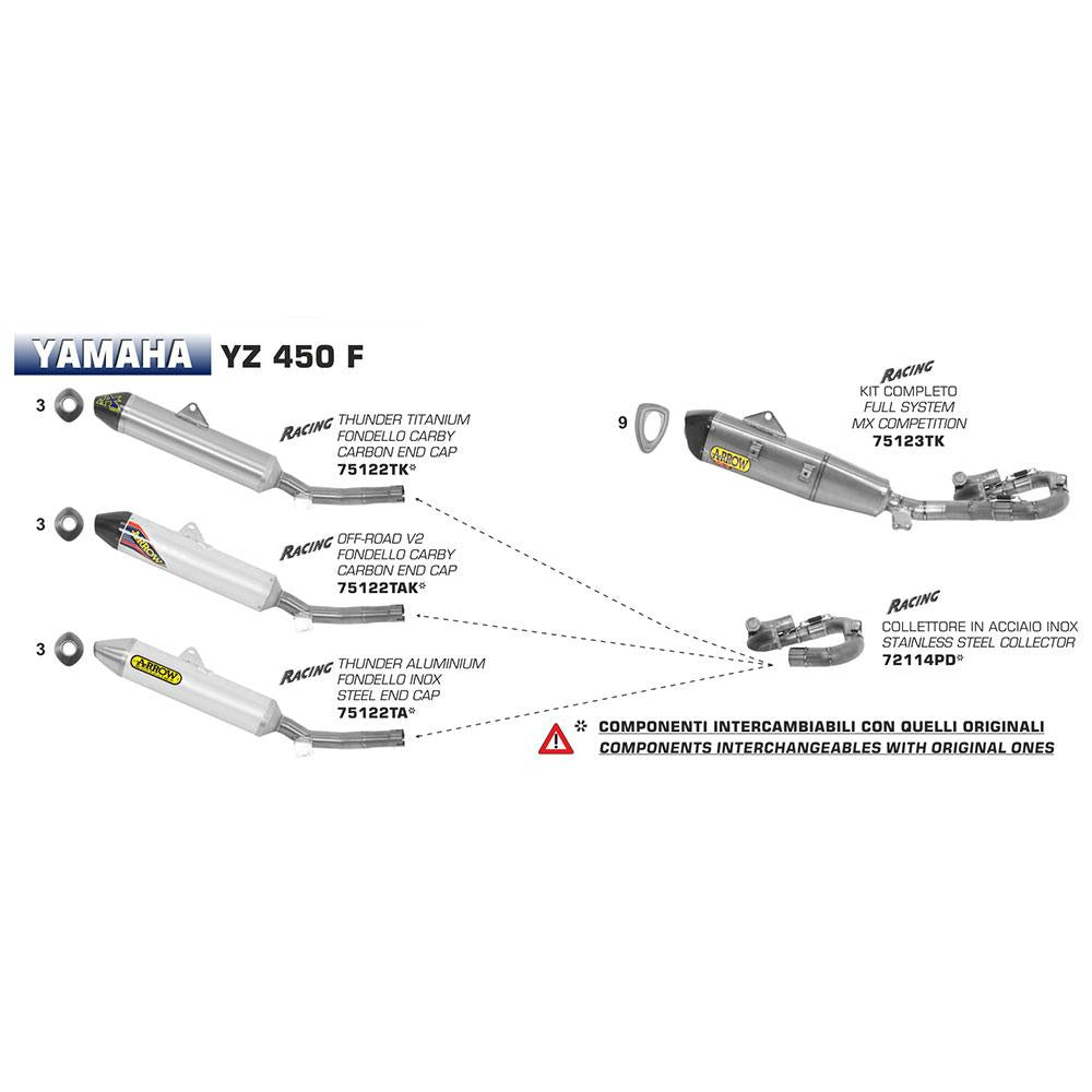 ARROW 72114PD Header Collector set - Stainless