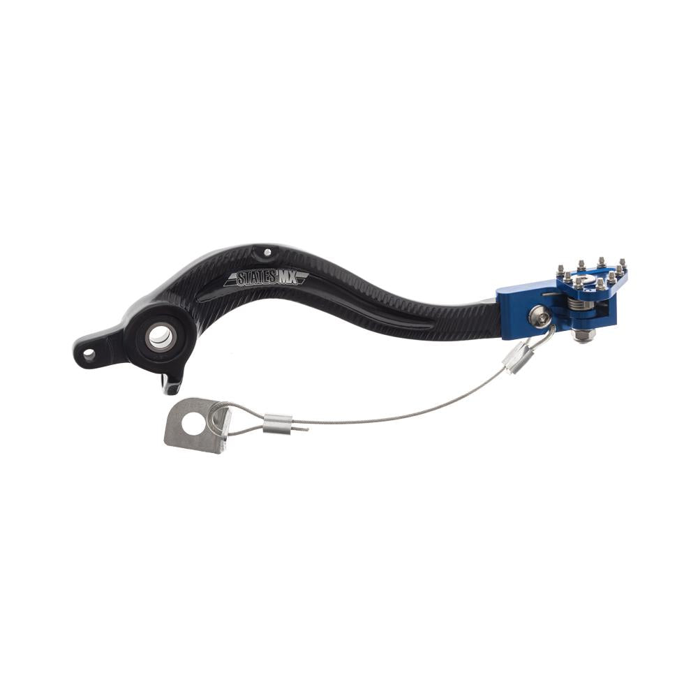 STATES MX BRAKE PEDAL W/ FLEX TIP - HUSQVARNA - BLUE (70-BPF-20B)