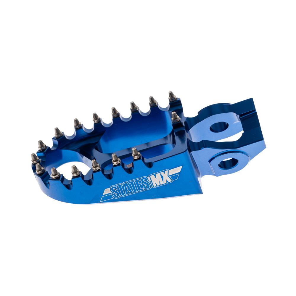 STATES MX S2 ALLOY OFF ROAD FOOTPEGS - KTM/HUSQVARNA (FITS 2016 MODELS ON) - BLUE