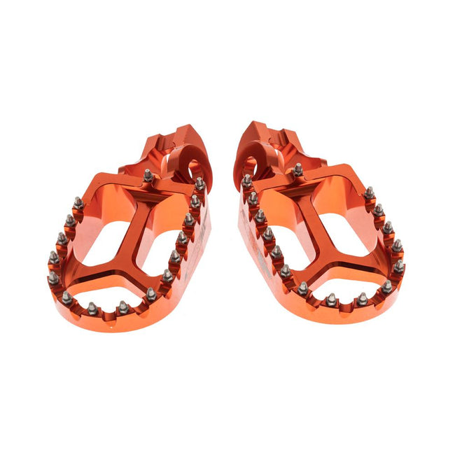 STATES MX S2 ALLOY OFF ROAD FOOTPEGS - KTM/HUSQVARNA (FITS 2016 MODELS ON) - ORANGE Hover Image
