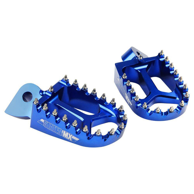 STATES MX S2 ALLOY OFF ROAD FOOTPEGS - YAMAHA - BLUE Hover Image