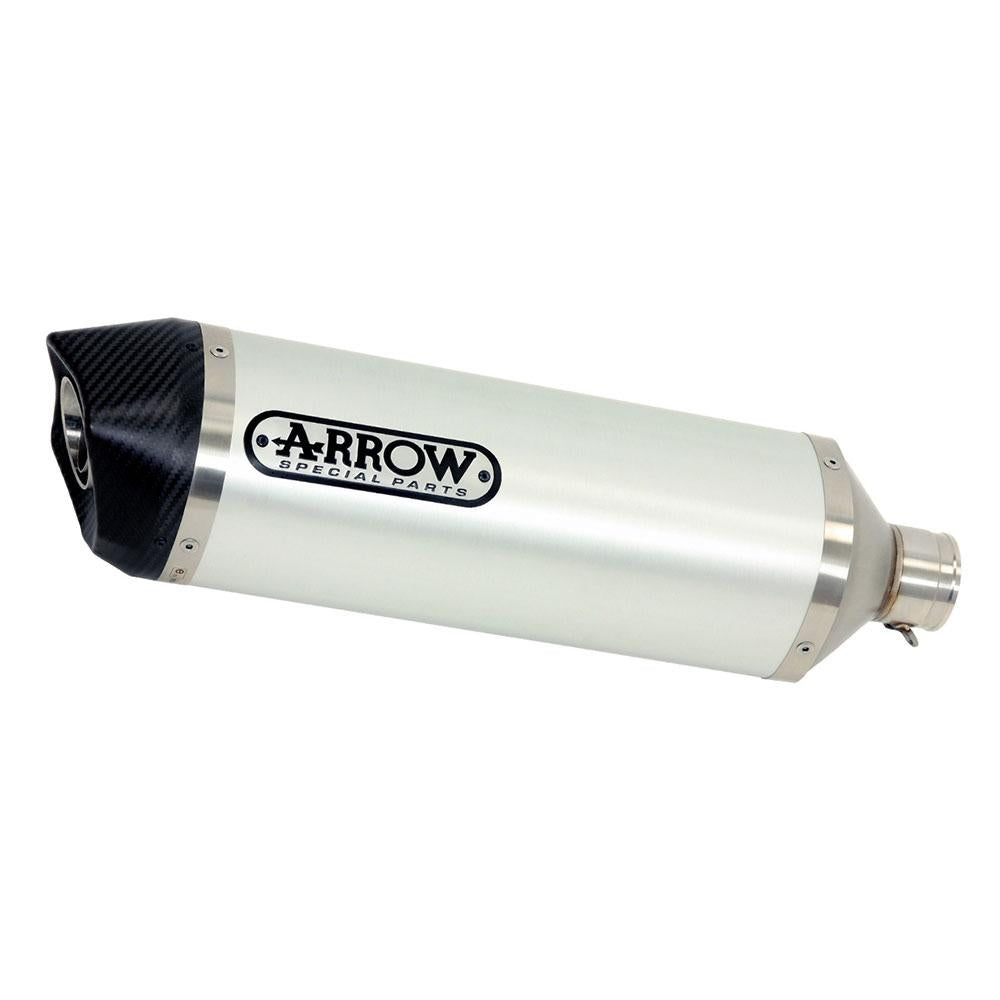ARROW 71856AK Silencer - RACE-TECH Aluminium Silver with Carbon End Cap