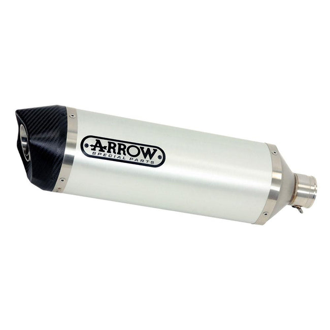ARROW 71890AK Silencer - RACE-TECH Aluminium Silver with Carbon End Cap Hover Image