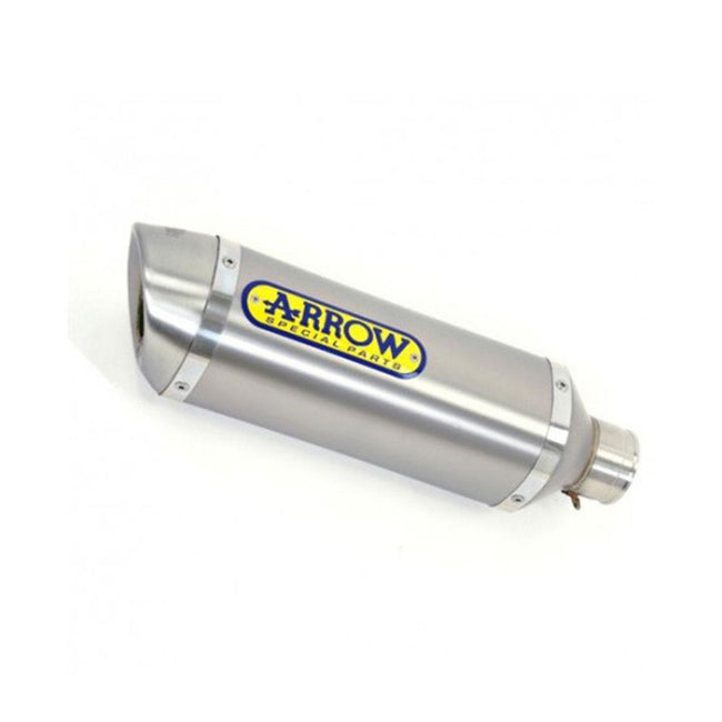 ARROW 71812AO Silencer - THUNDER Aluminium Silver with Steel End Cap Hover Image