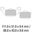 FERODO Disc Pad Set - FDB339 ST Sinter Grip Sintered Compound - Road
