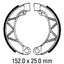 FERODO Brake Shoe Set - FSB843