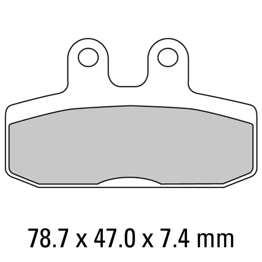 FERODO Disc Pad Set - FDB2060 P Platinum Non Sintered Compound