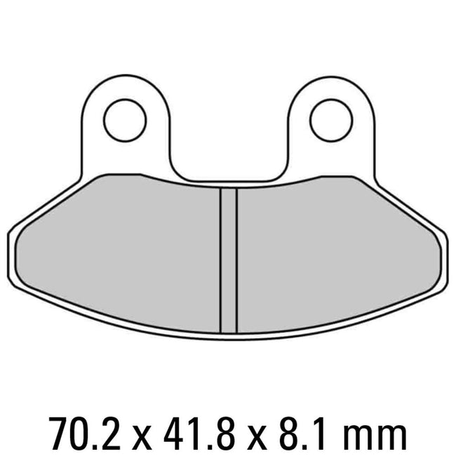 FERODO Disc Pad Set - FDB2108 EF ECO Friction Non Sintered Compound Hover Image