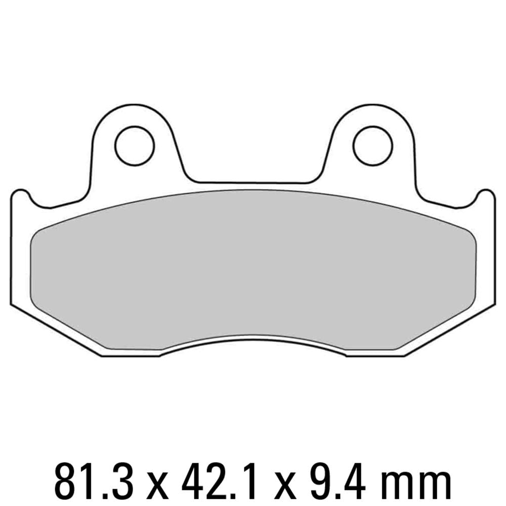 FERODO Disc Pad Set - FDB2119 EF ECO Friction Non Sintered Compound