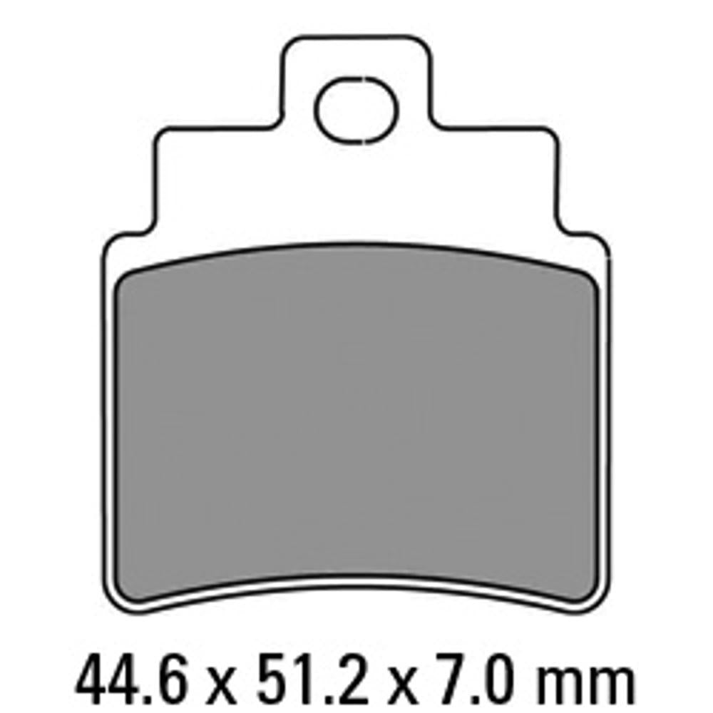 FERODO Disc Pad Set - FDB2141 EF ECO Friction Non Sintered Compound