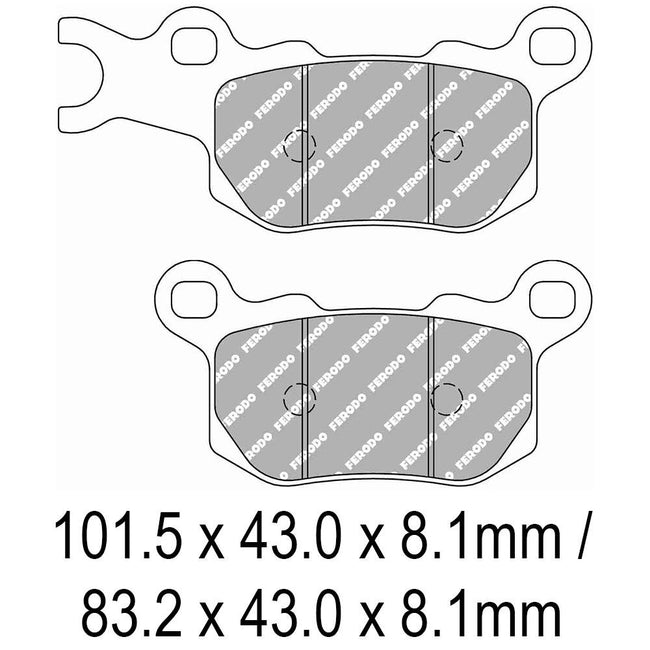 FERODO Disc Pad Set - FDB2318 SG Sinter Grip Sintered Compound - Off-Road Hover Image