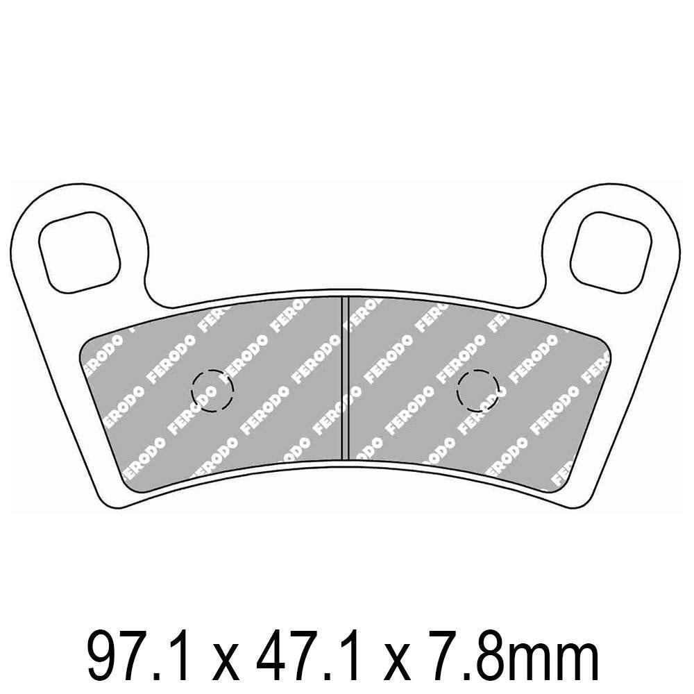 FERODO Disc Pad Set - FDB2320 SG Sinter Grip Sintered Compound - Off-Road