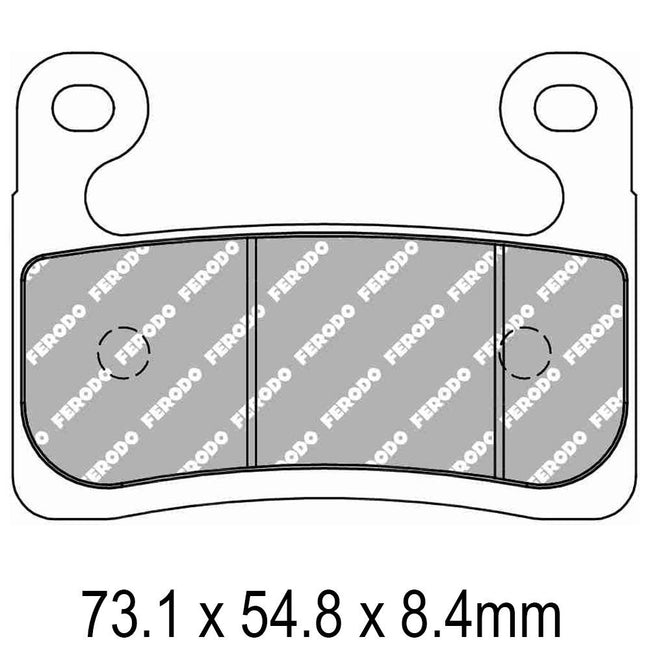 FERODO Disc Pad Set - FDB2321 ST Sinter Grip Sintered Compound - Road Hover Image