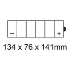 ROADSTAR 12N7D-3B BATTERY 12V Flood Cell 7Ah
