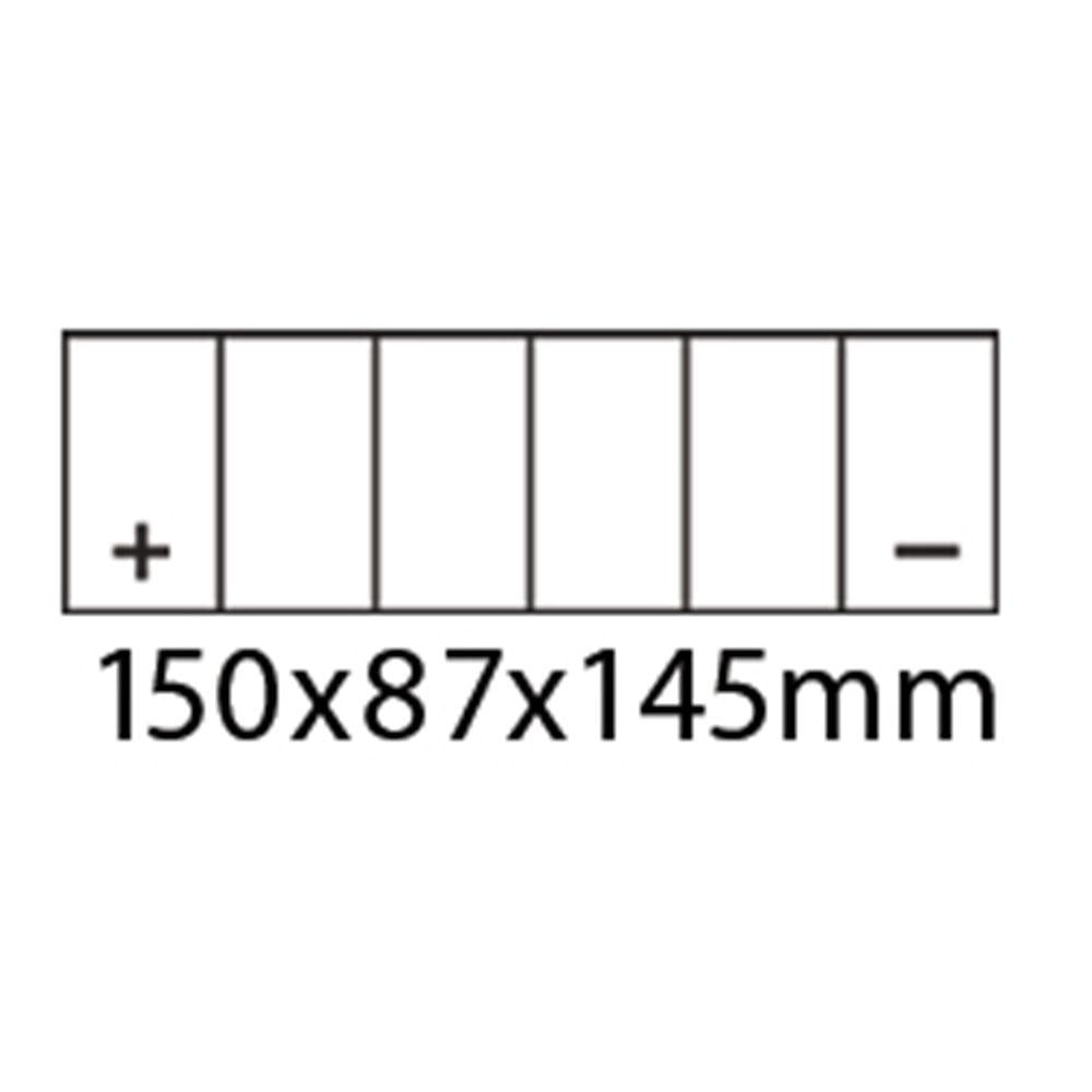ROADSTAR CTX14-BS or HTX14-BS BATTERY 12V MF  12Ah