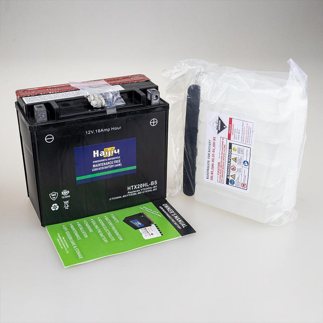 ROADSTAR CTX20HL-BS or HTX20HL-BS BATTERY 12V MF Heavy Duty  18Ah Main Image