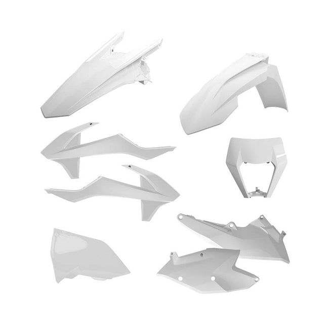 POLISPORT ENDURO KIT KTM EXC/EXC-F 17-19 - WHITE (INCL HEADLIGHT SURROUND) Hover Image