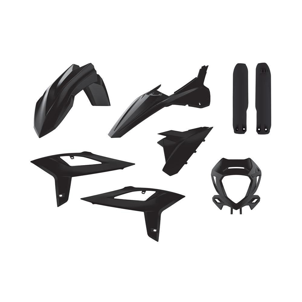 POLISPORT ENDURO KIT BETA RR 2T/4T 20-22 - BLACK (INCL HEADLIGHT SURROUND & FORK GUARDS)