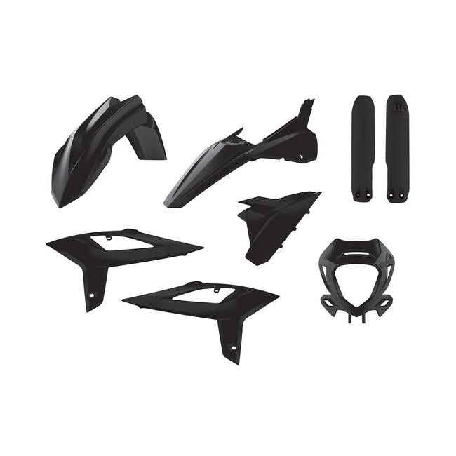 POLISPORT ENDURO KIT BETA RR 2T/4T 20-22 - BLACK (INCL HEADLIGHT SURROUND & FORK GUARDS) Hover Image
