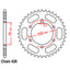 REAR SPROCKET - STEEL 44T 428P (32-5BP-44)