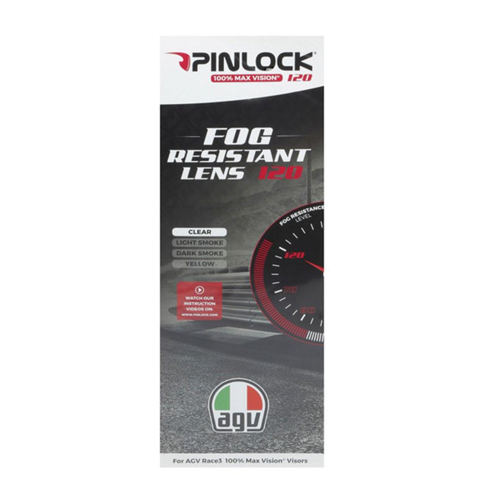 AGV 100% MAX VISION PINLOCK® LENS 120 CLEAR RACE 3 VISOR