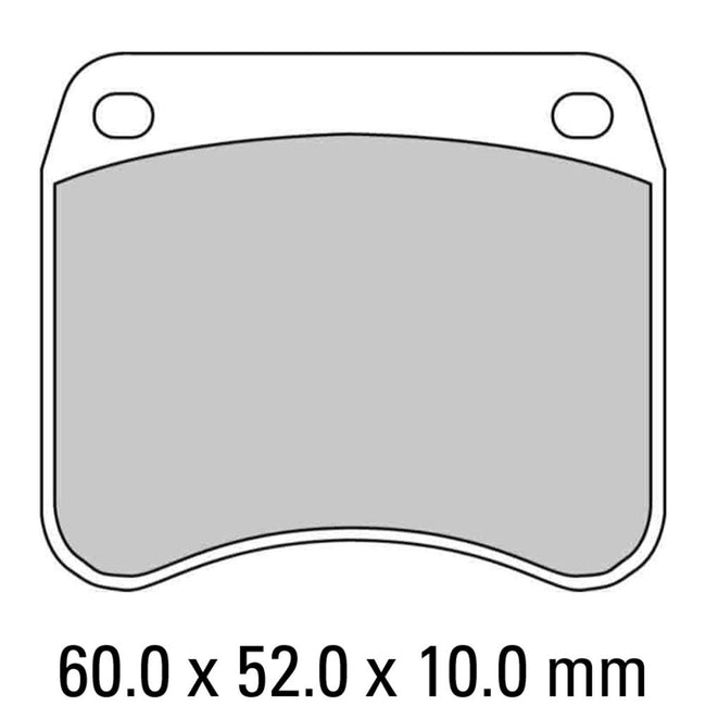 FERODO Disc Pad Set - FDB342 P Platinum Non Sintered Compound Hover Image