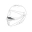 AGV BREATH DEFLECTOR SPORTMODULAR BLACK