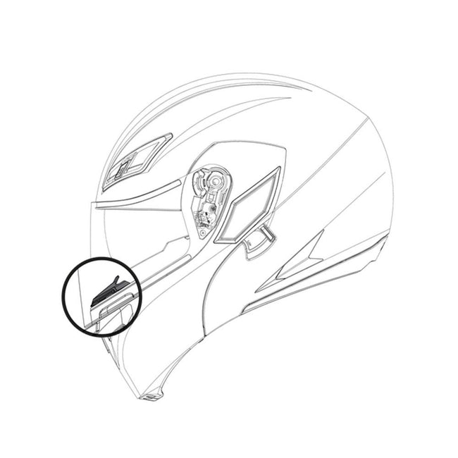 AGV BREATH DEFLECTOR COMPACT ST Hover Image
