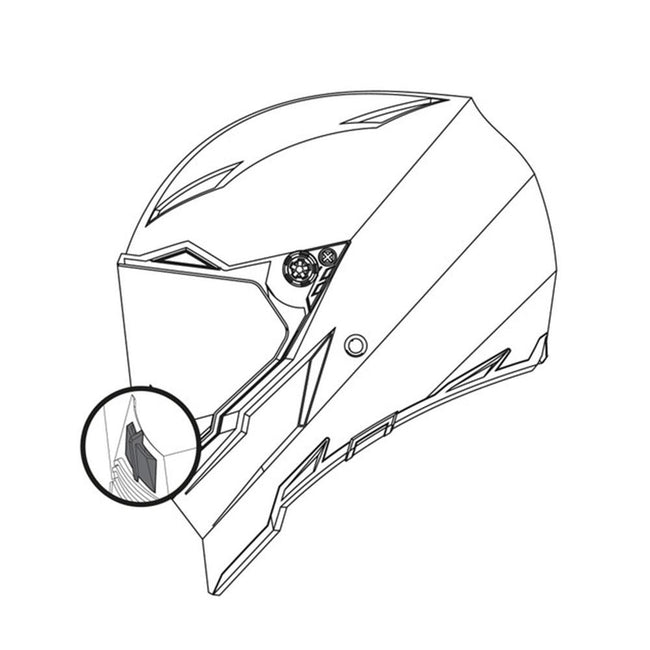AGV BREATH DEFLECTOR AX-8 Hover Image