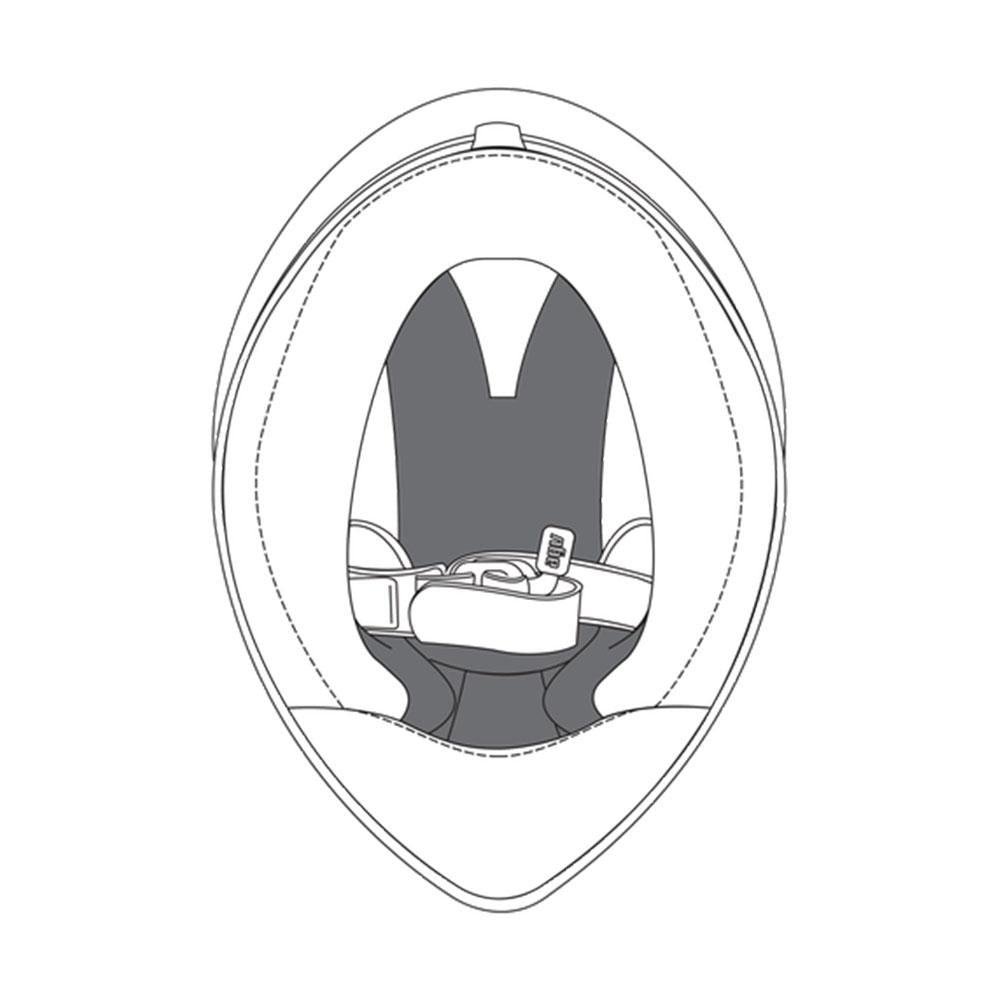 AGV REMOVABLE CROWN PAD VELOCE S BLACK SIZE ML