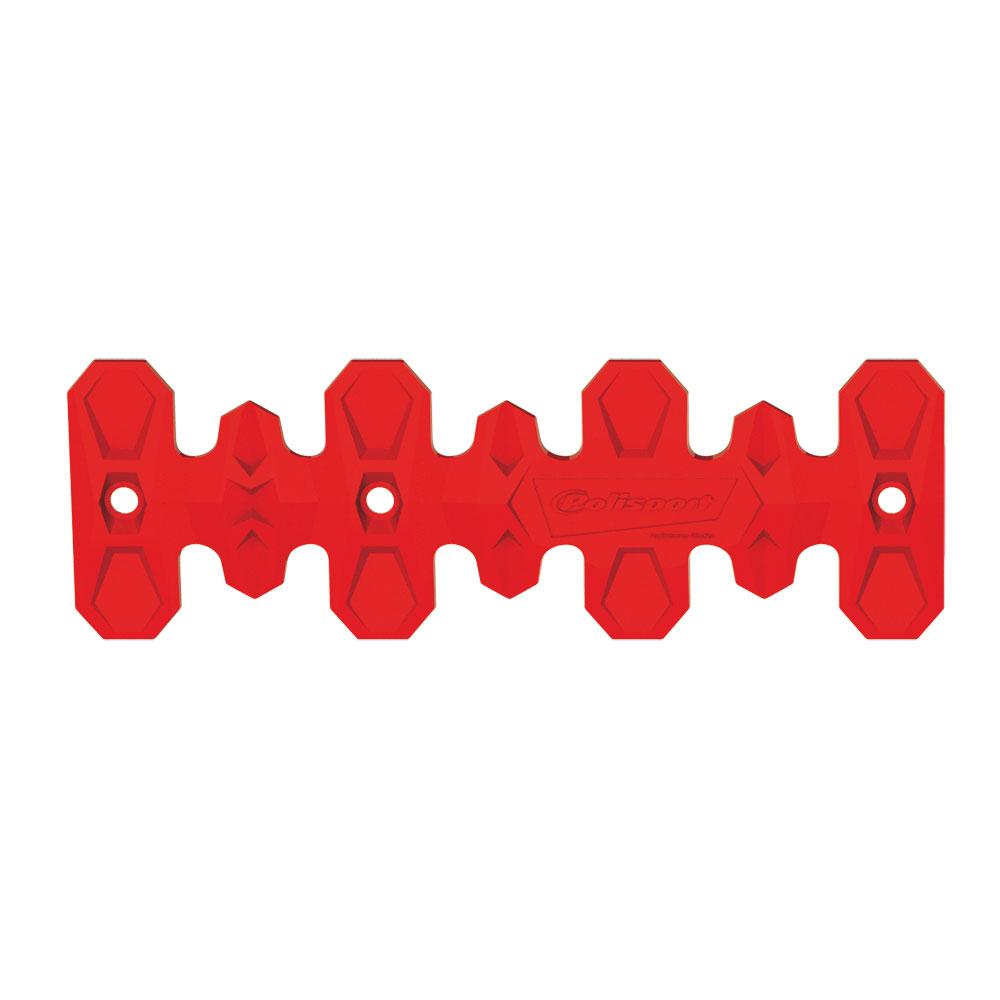 POLISPORT ARMADILLO 4T HEAD PIPE GUARD SHORT 22CM - RED