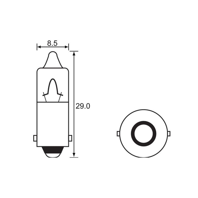 BULB - INDICATOR MINI CLEAR 12V 23W - BA15S Hover Image