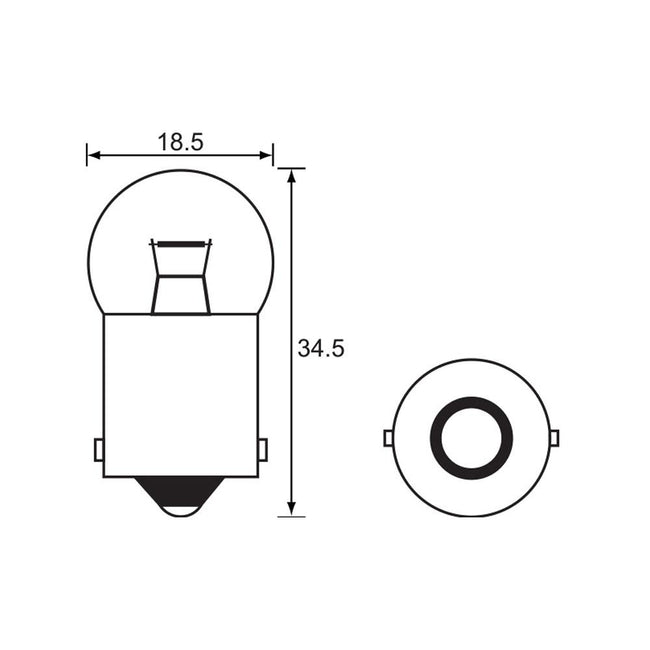 BULB - INDICATOR 6V 8W - BA15S Hover Image