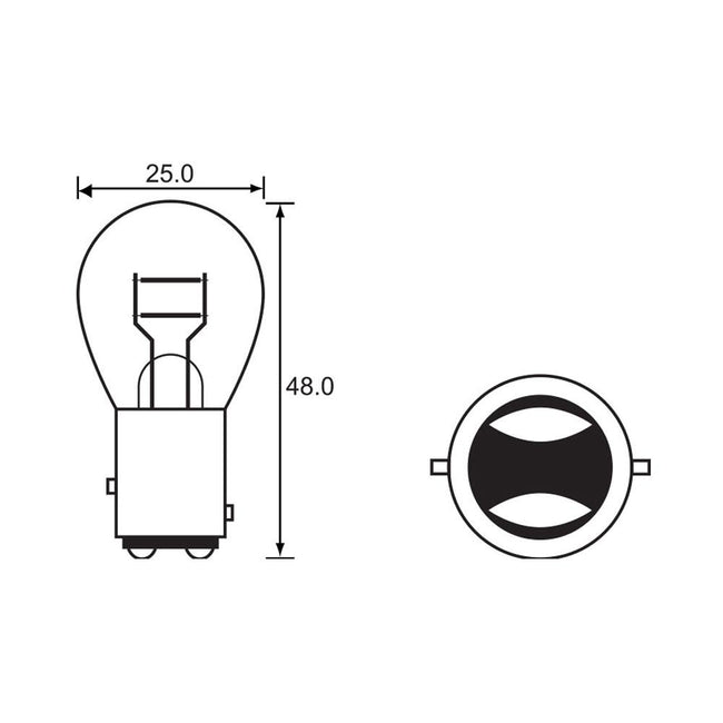 BULB - STOP TAIL 6V 21/3CP (17/5.3W) - BAY15D Hover Image