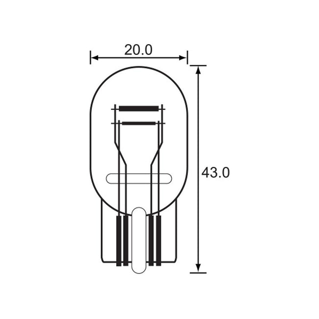BULB - STOP TAIL WEDGE 12V 21/5W - W3X16D Hover Image