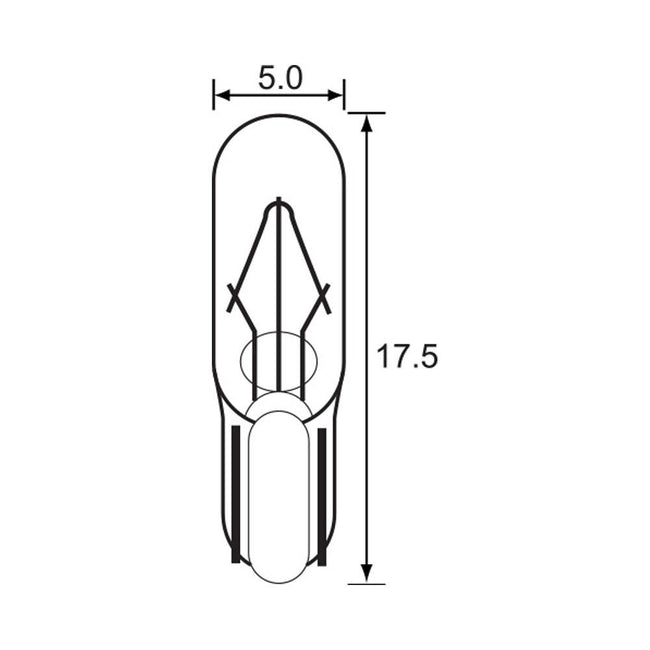 BULB - WEDGE TYPE 12V 1.2W - T5 Hover Image