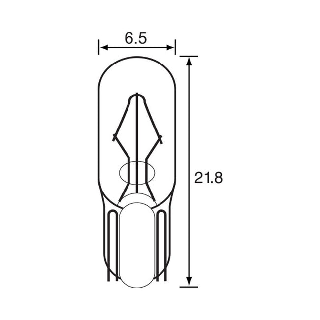 BULB - WEDGE TYPE 12V 3W - T6.5 Hover Image