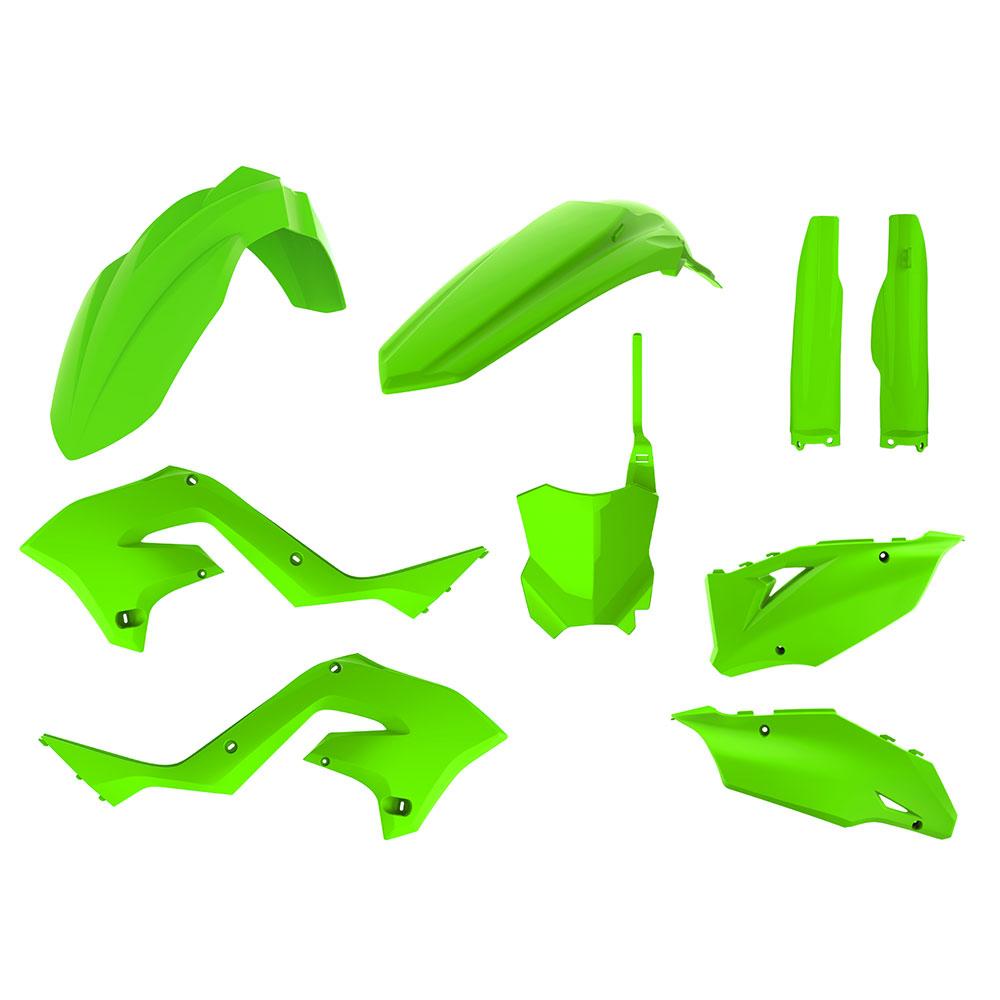POLISPORT MX RESTYLING KIT KAW KX125/250 03-08 - LIME GREEN