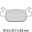 FERODO Disc Pad Set - FDB2212 EF ECO Friction Non Sintered Compound