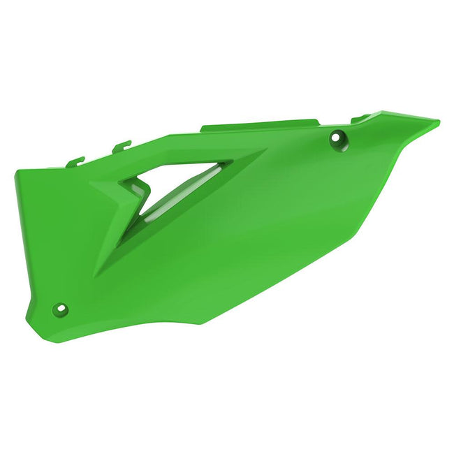 POLISPORT SIDE COVERS KAWASAKI KX250F 21-23/KX450F 19-23 - GREEN Hover Image