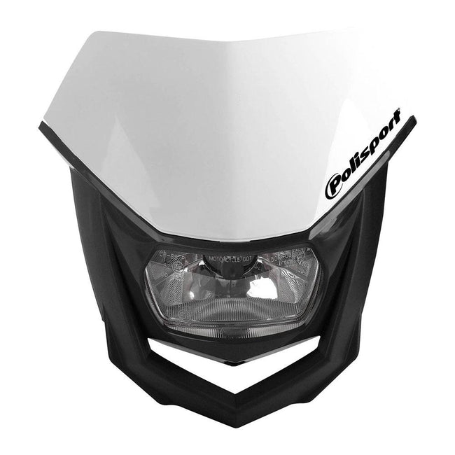 POLISPORT HALO HEADLIGHT - BLACK / WHITE Hover Image