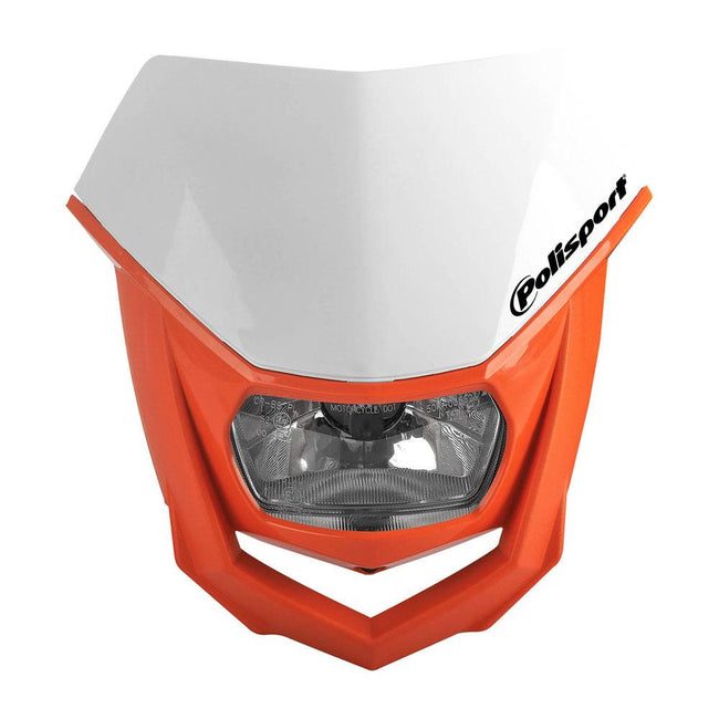 POLISPORT HEADLIGHT HALO - ORANGE / WHITE Hover Image